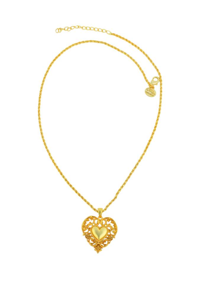 Golden Empress Heart Pendant : TZSN25