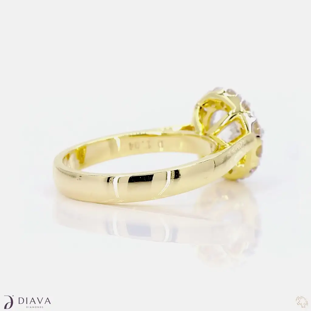Classic Round Halo Ring : ClassicRoundHaloRing
