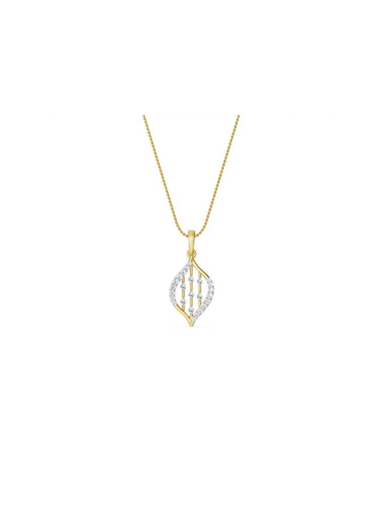 Parallel Stroke Diamond Pendant : P714