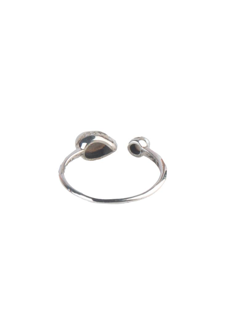 925 Sterling Silver Pearl Ring For Women Handmade Gemstone Ring Adjustable Statement Jewelry Birthday Gift : FU-1065