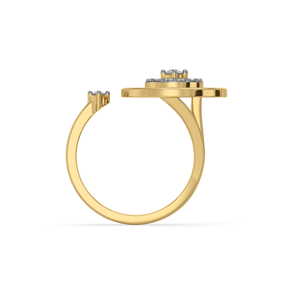 Circle Of Dazzle - Lab Diamond Cocktail Ring : LLRG0151