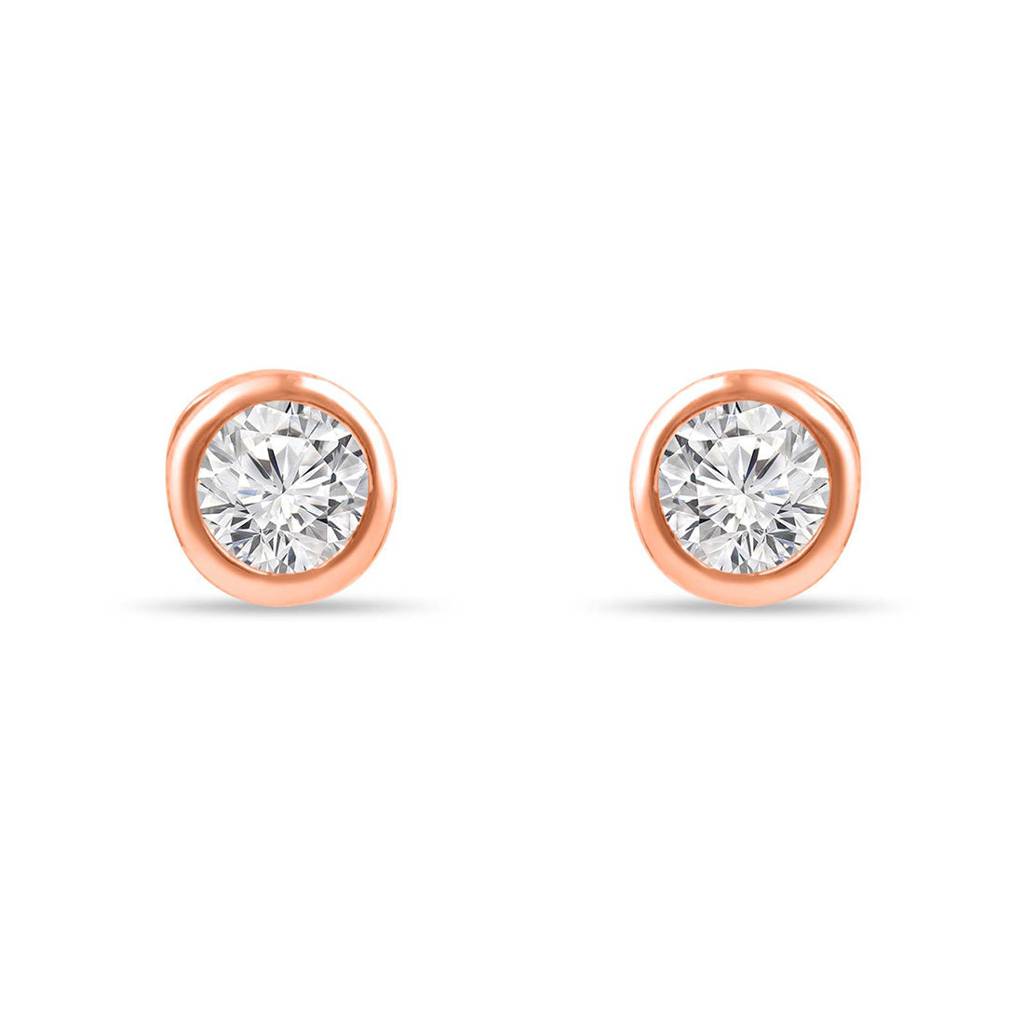 Solo Sparkle Rose Gold Plated 925 Sterling Silver Jewellery Set : JS-70187-C-RG