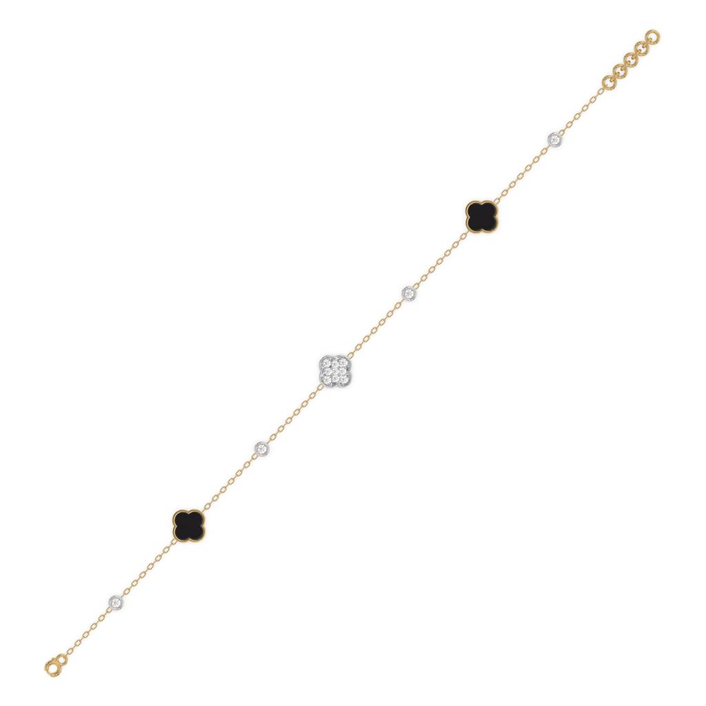 0.2Ct Lab Grown Diamond Bracelet In 18Kt Gold Vermeil : LLBR0111