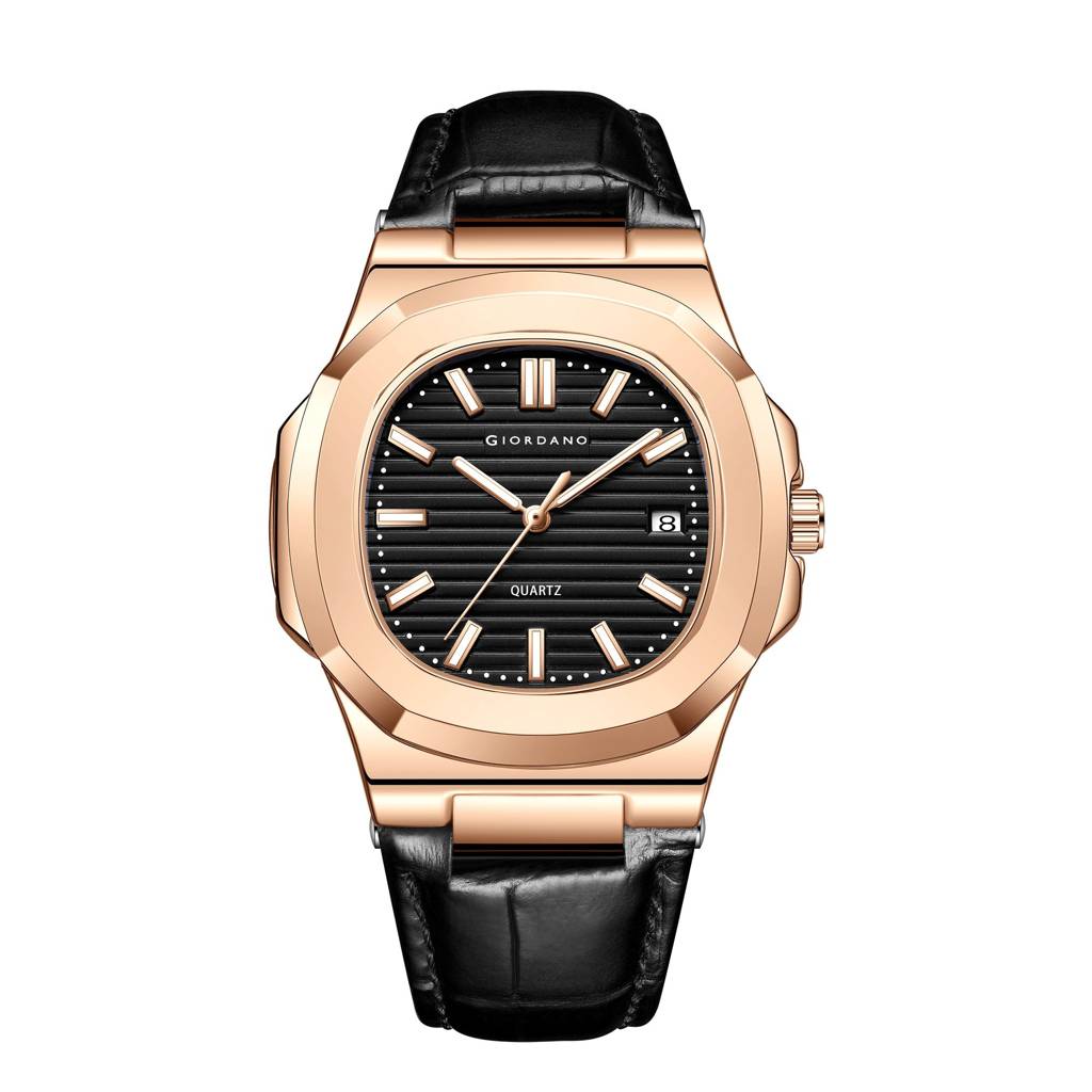 Analog Wrist Watch For Men Stylish Metal Strap With Water Resistant 3 Hand Mechanism For Men And Boys To Complim : GZ-50104-03