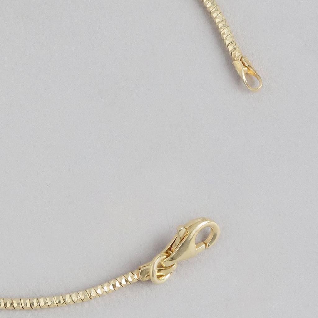 Radiant Glow Gold Plated 925 Sterling Silver Bracelet : BR-80189