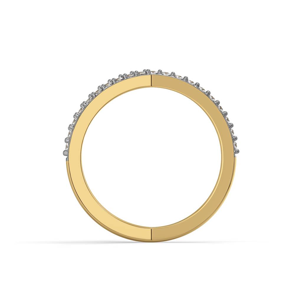 0.37Ct Lab Grown Diamond Ring In 18Kt Gold Vermeil : LLRG0105