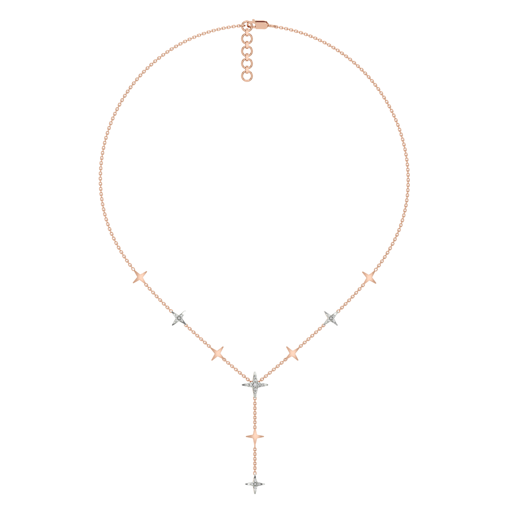 Starlight Sparkle - Lab Diamond Chain Necklace : LLNK0112