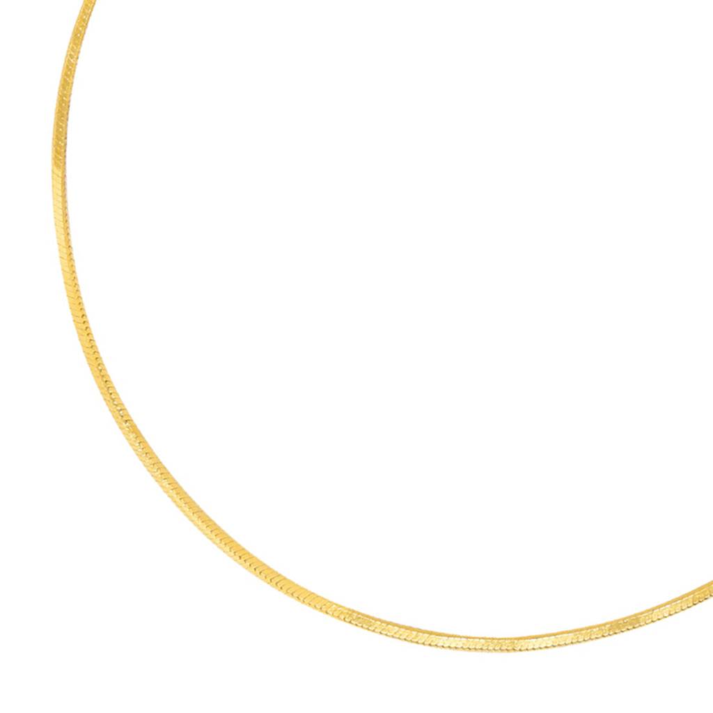 Golden Chainlink Gold Plated 925 Sterling Silver Chain Bracelet : BR-80380-G