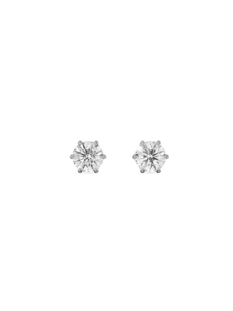 Six Prong 1 Ct Lab Grown Diamond Studs : E1058