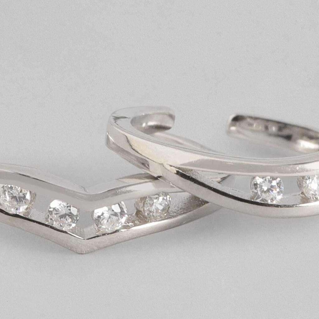 Minimal 925 Silver Toe Ring : TOE-10022