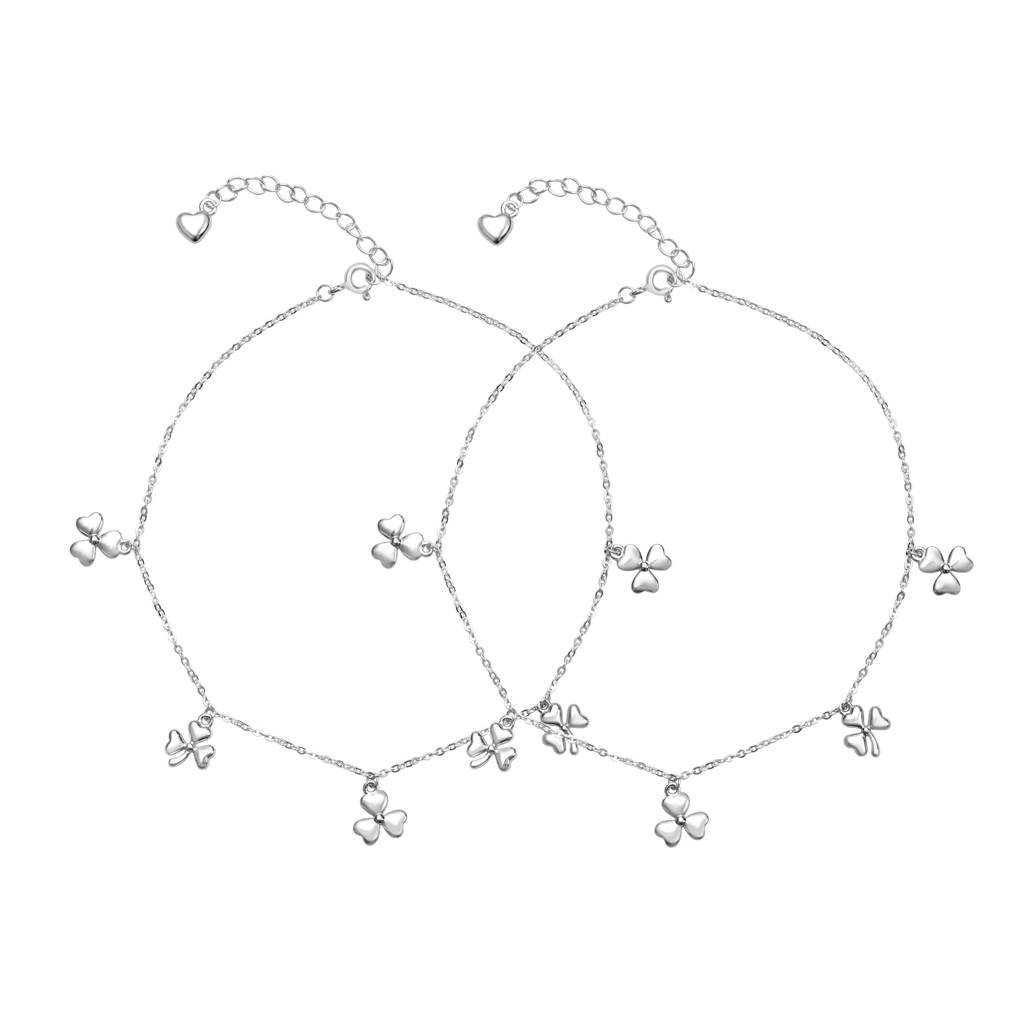 925 Pure Silver Multiple Charm Anklets -Ak1032 : AK1032