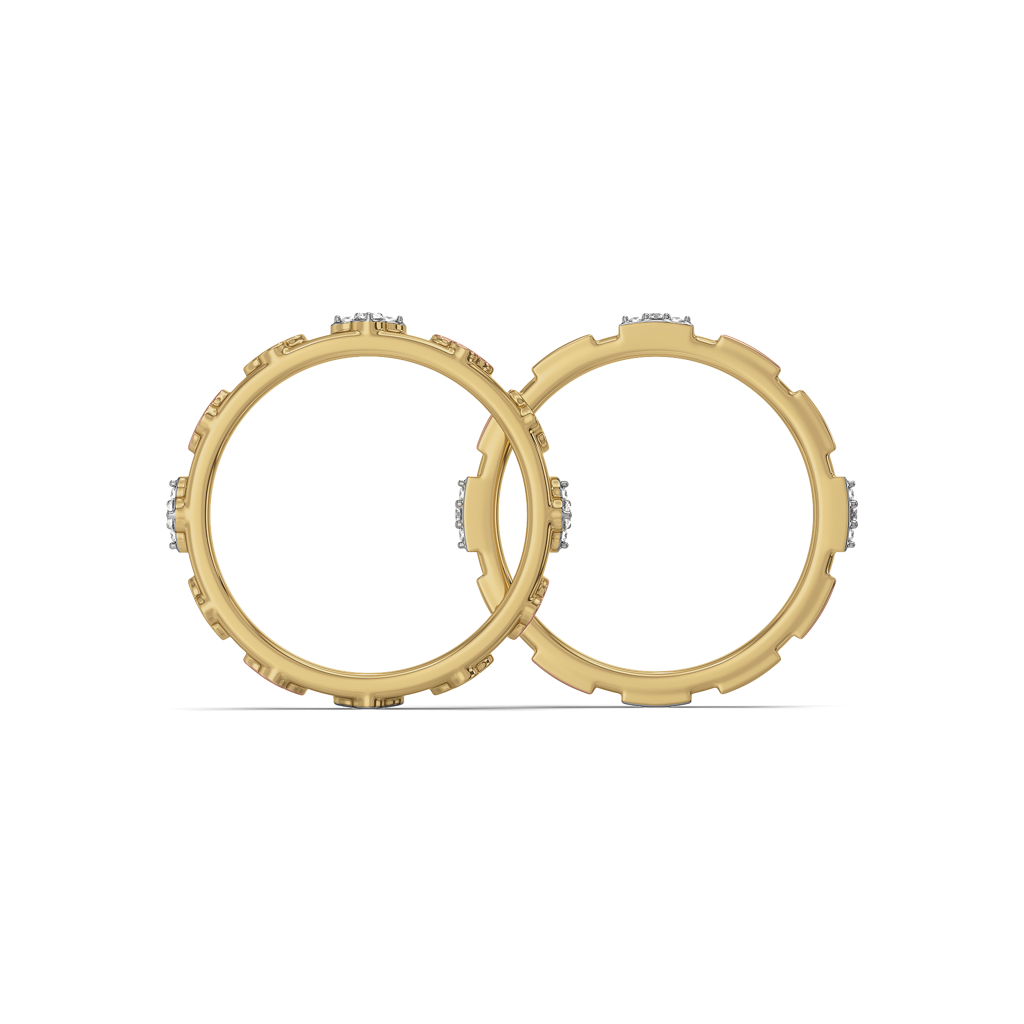 Lucky Stack - Lab Diamond Clover Ring : LLRG0110