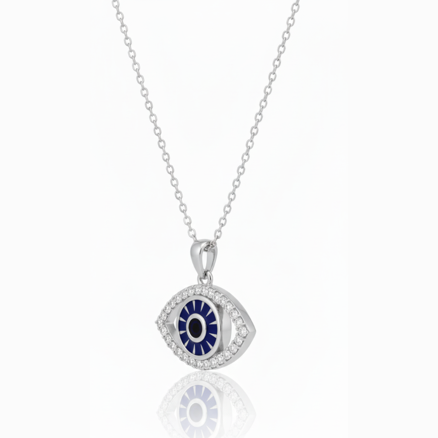 Big Evil Eye Necklace For Women | Bold Protective Evil Eye Pendant Jewellery : 943319698