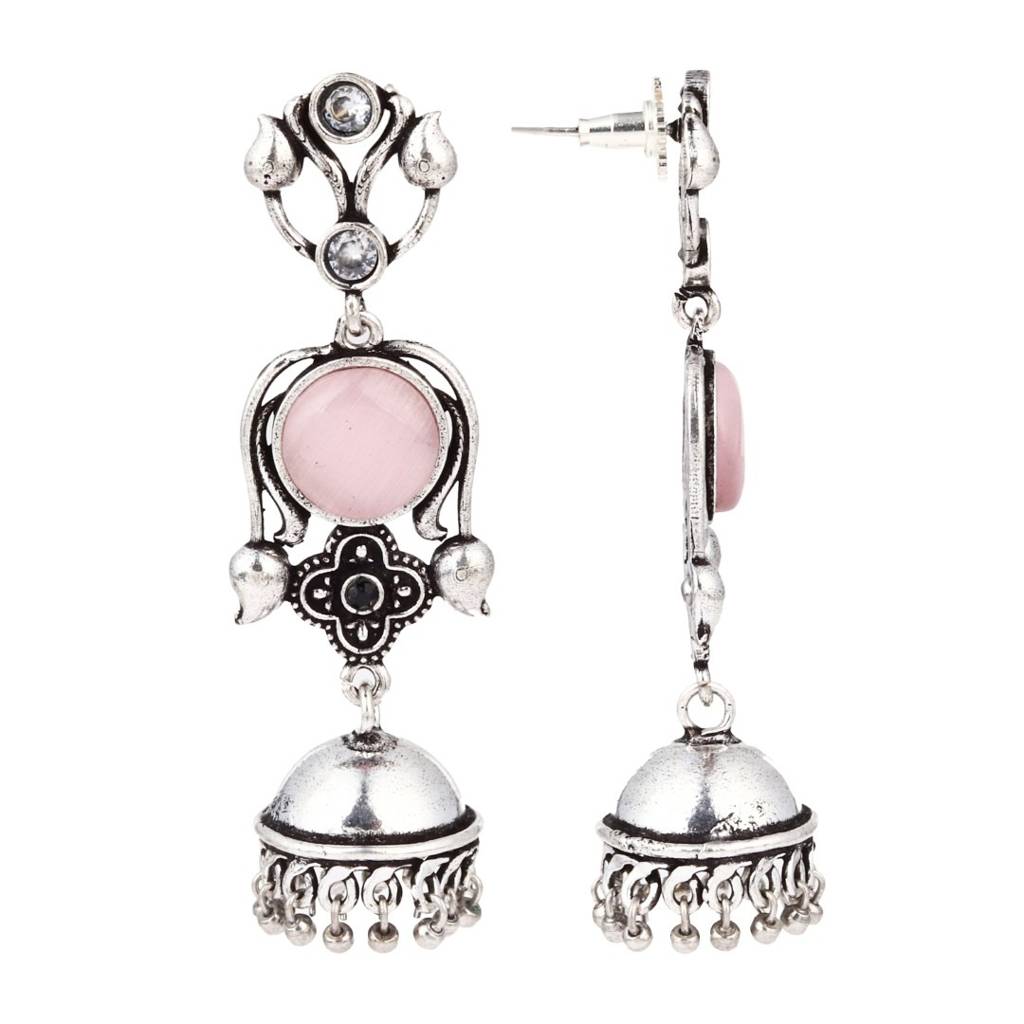 Long Jhumka Earring : S24DJER313PNK