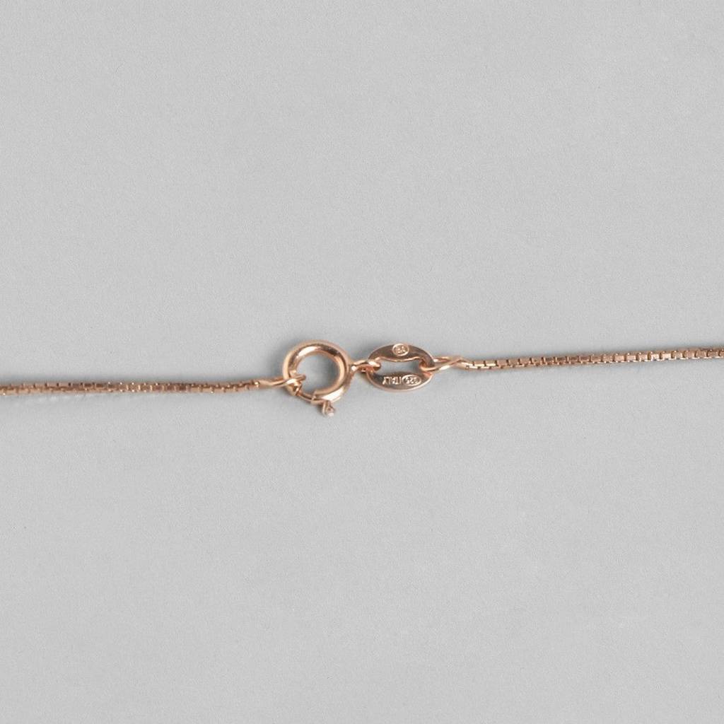 My Crown Rose Gold 925 Silver Necklace Chain : PEN-30010-C