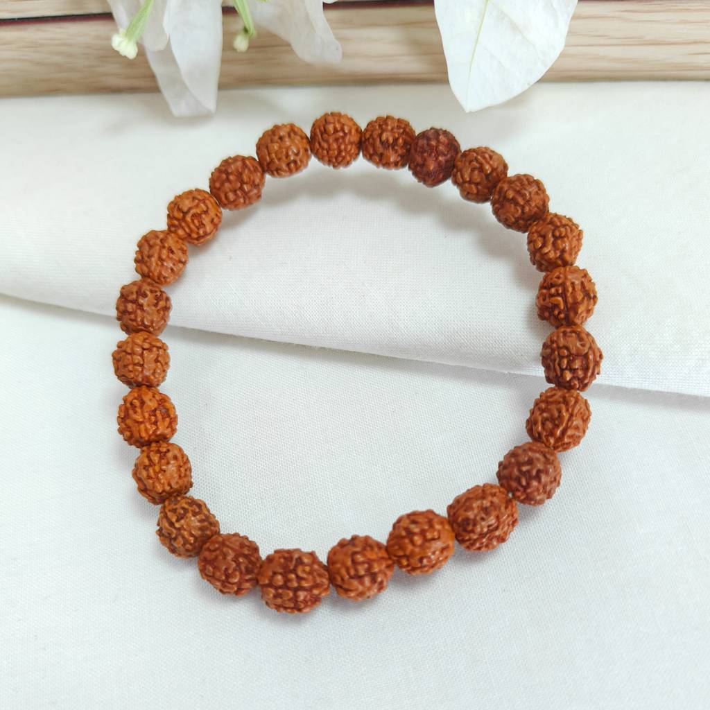 Natural Rudraksha Bracelet : IS-BR-ST-1136