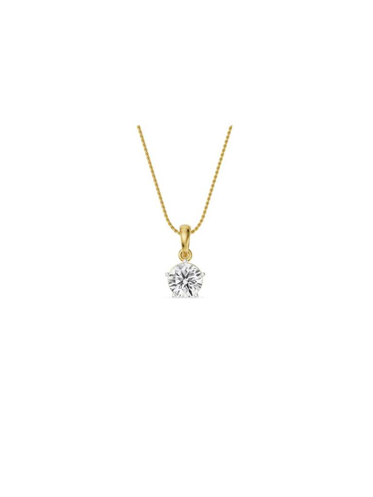 Five Prong 2 Ct Lab Grown Diamond Pendant : P769
