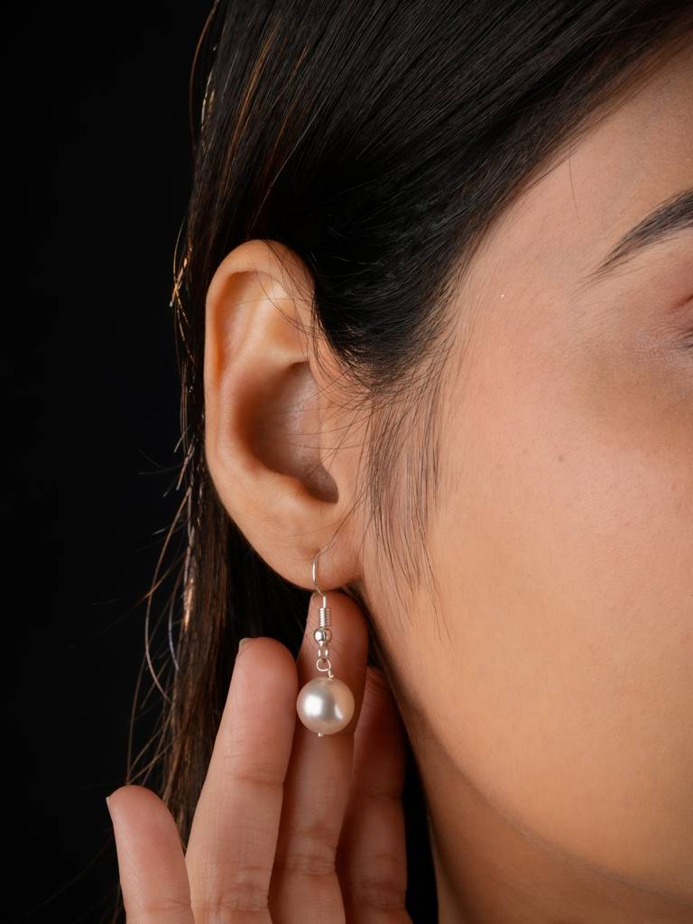 Linen Coloured Pearls Necklace Set : PRMBS07