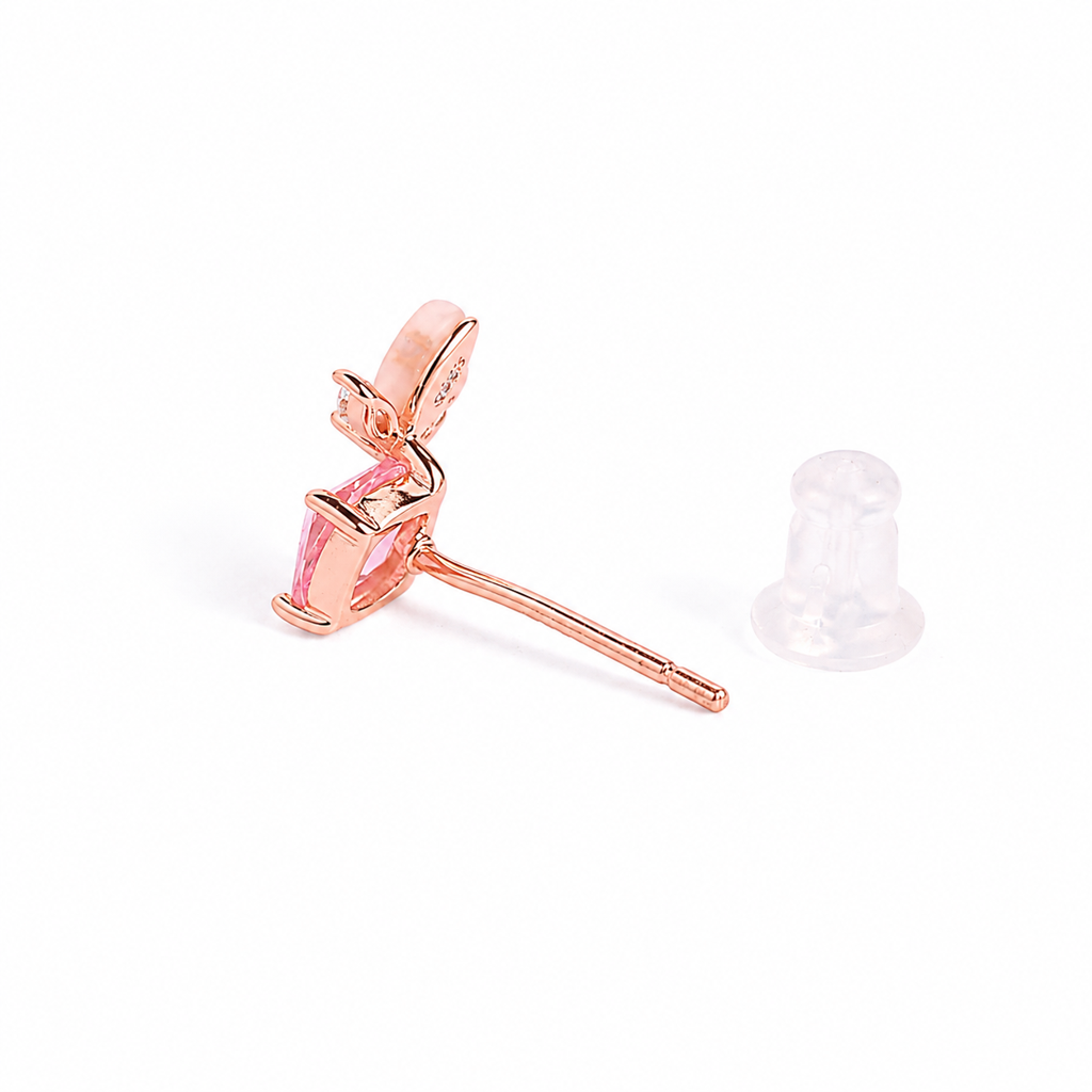 925 Silver Pinkora Bloom Set : WPEC00009