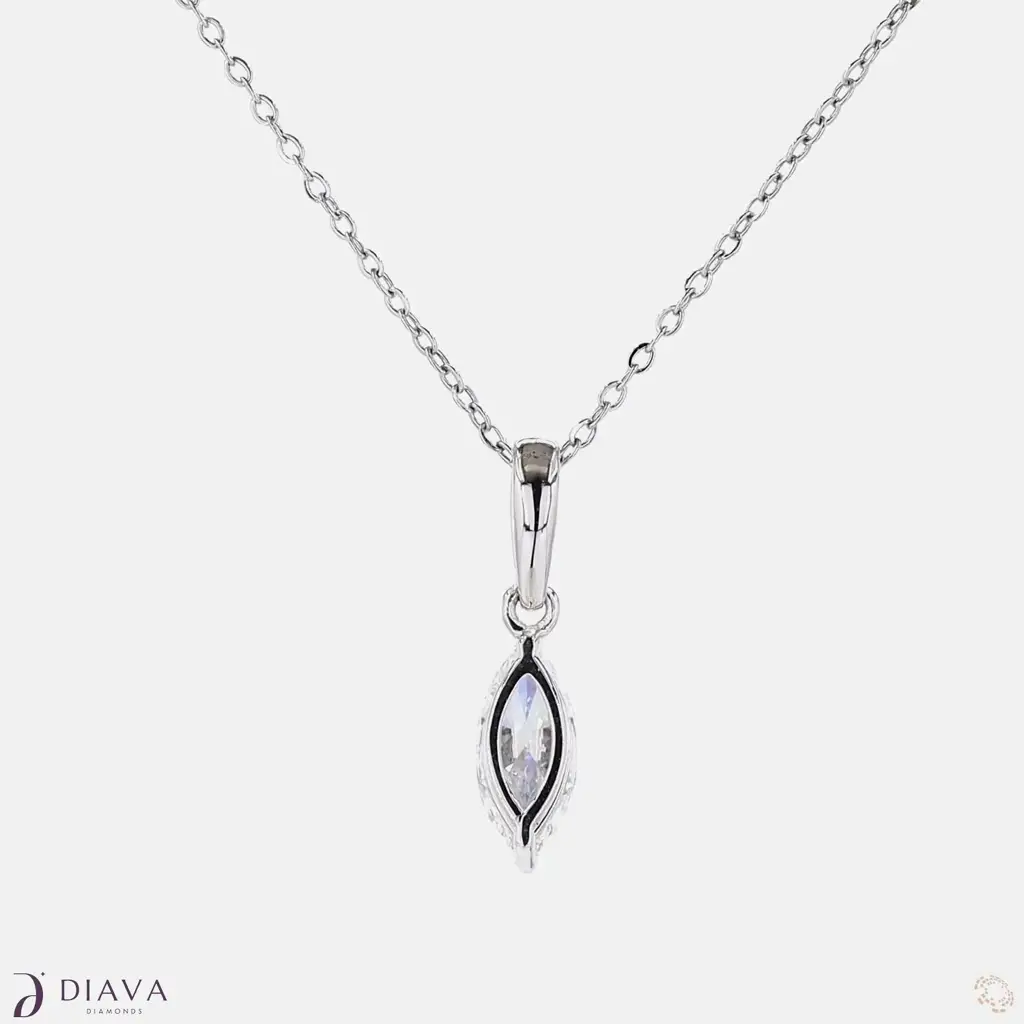 Classic Marquise Solitaire Pendant : ClassicMarquiseSolitairePendant