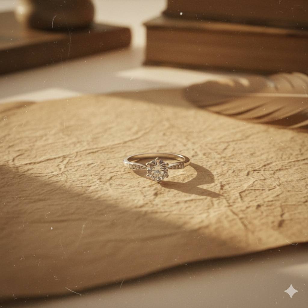 925 Pure Silver Single Solitaire Ring-Lr1254 : LR1254