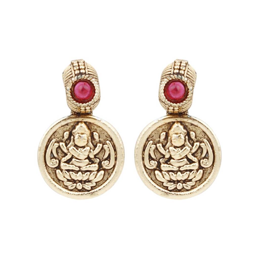 Gold Plated Laxmi Coin Necklace Set : S24MRNKS490MLT