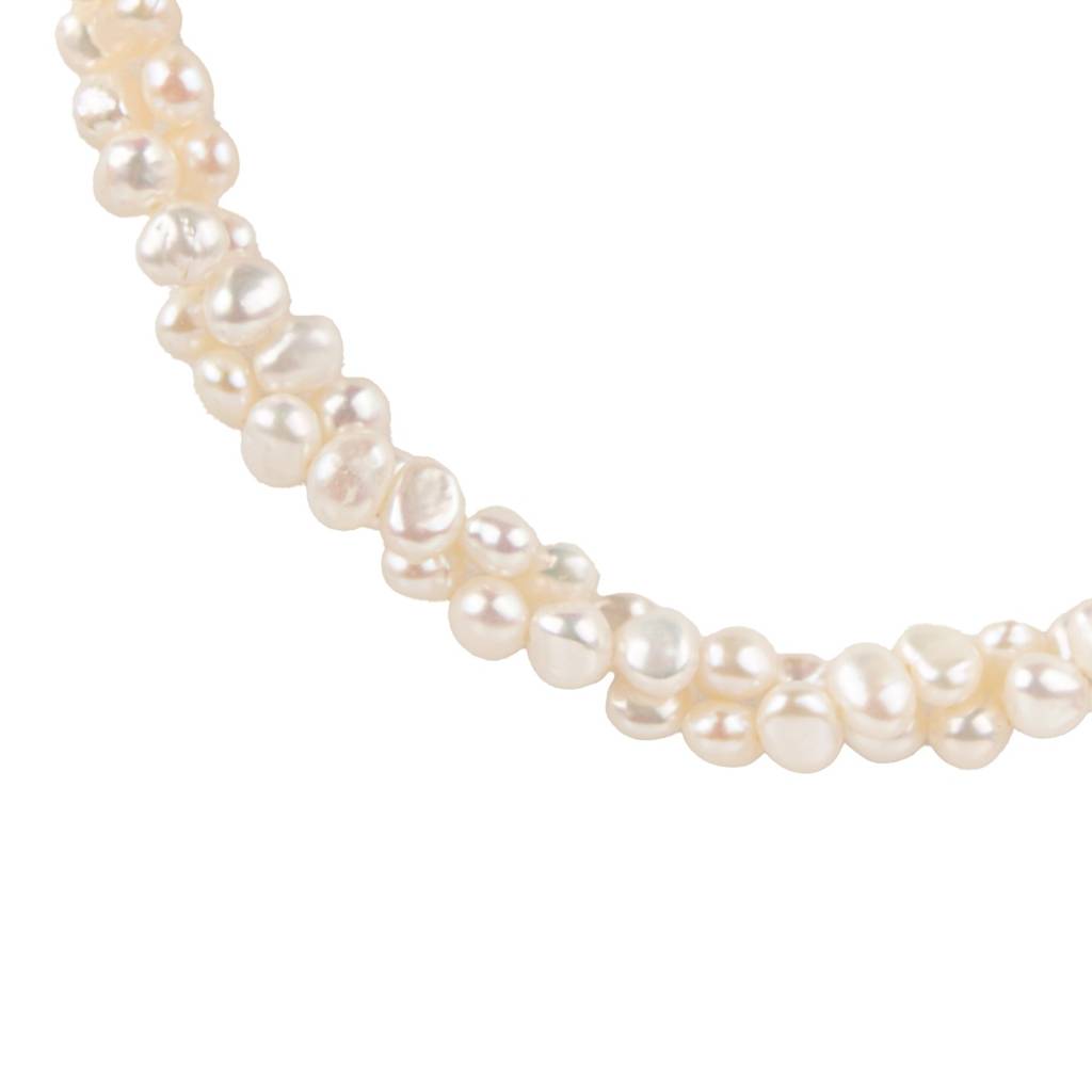 Twisty Pearl Necklace : NCK-TWSTY-WT-PRL