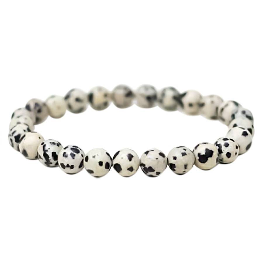 Natural Dalmatian Jasper Bracelet : IS-BR-ST-1133
