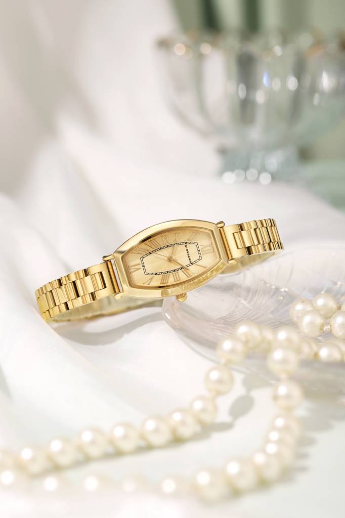 Giordano Silver Oval Shape Dial Watch For Women – Elegant Roman Numerals, Stainless Steel Strap, Sleek Analog De : GZ-60100-33