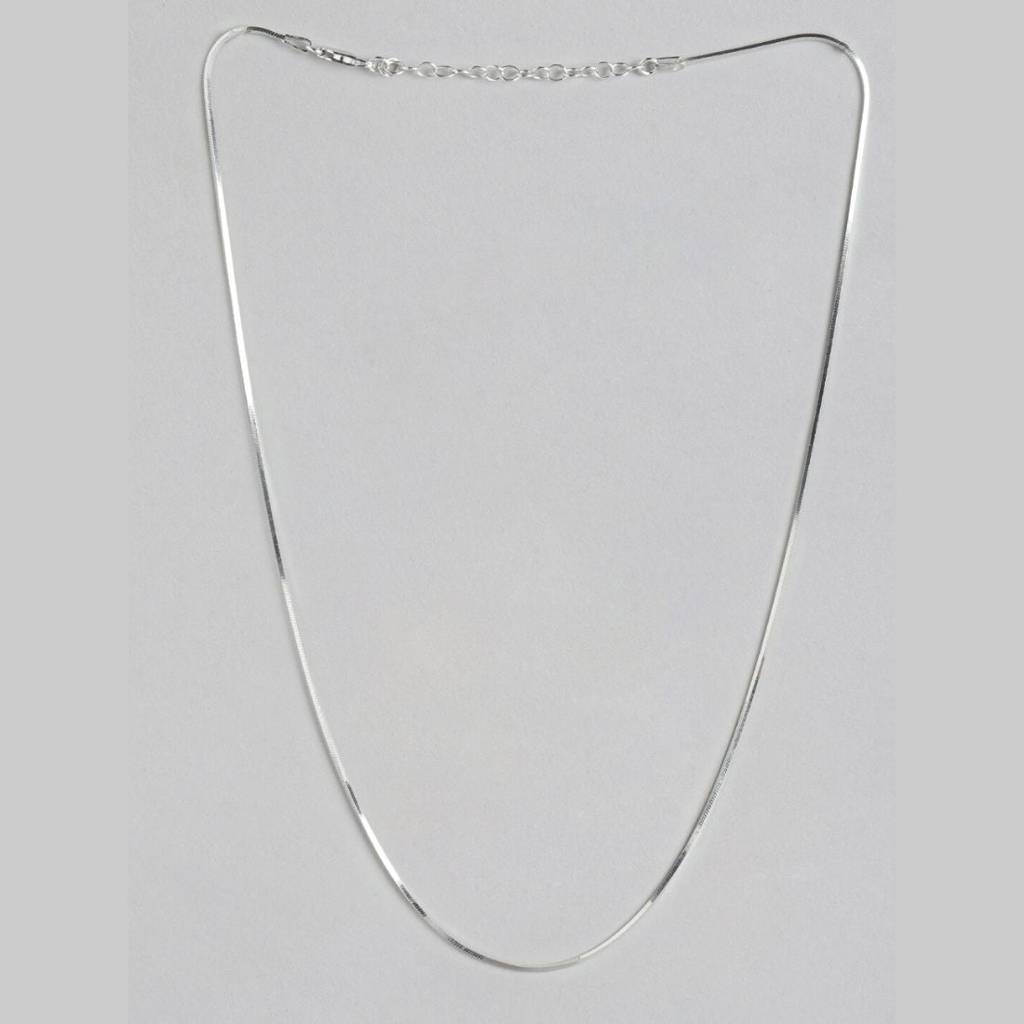 Minimal Snake 925 Silver Chain : CH-10009