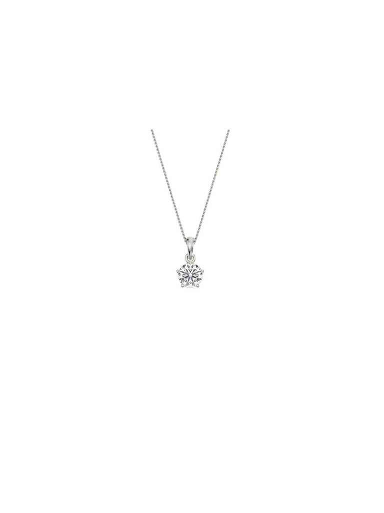 0.5 Ct Bright Round Lab Grown Diamond Pendant : P758