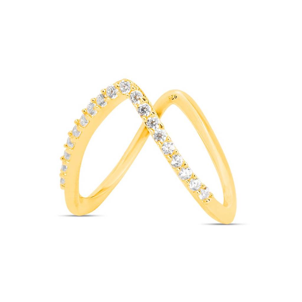 Royal Crown Gold Plated 925 Sterling Silver Women'S Vanki Ring : RNG-40323-G