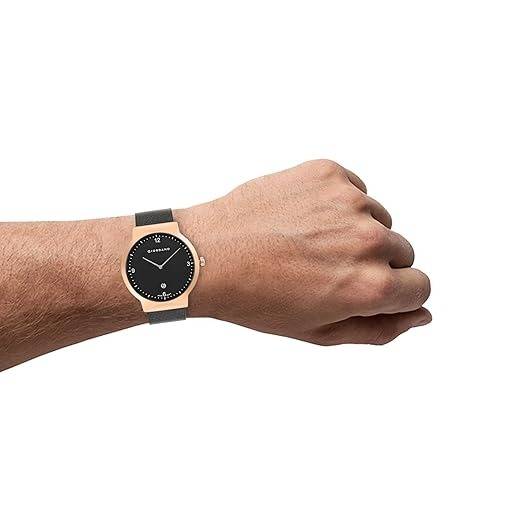 Analog Casual Round Dial Wrist Watch For Men With Mesh Metal Strap And Date Window : GZ-50057-33