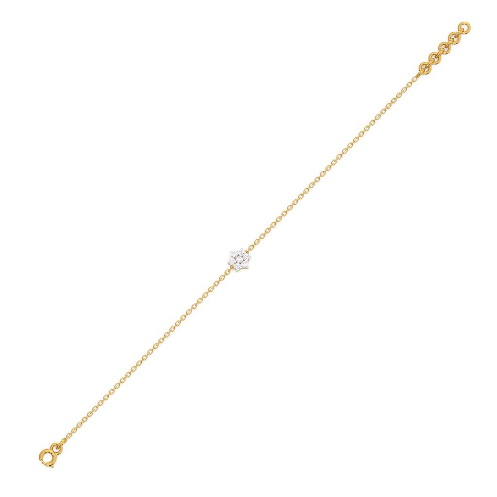 0.28Ct Lab Grown Diamond Bracelet In 18Kt Gold Vermeil : LLBR0091