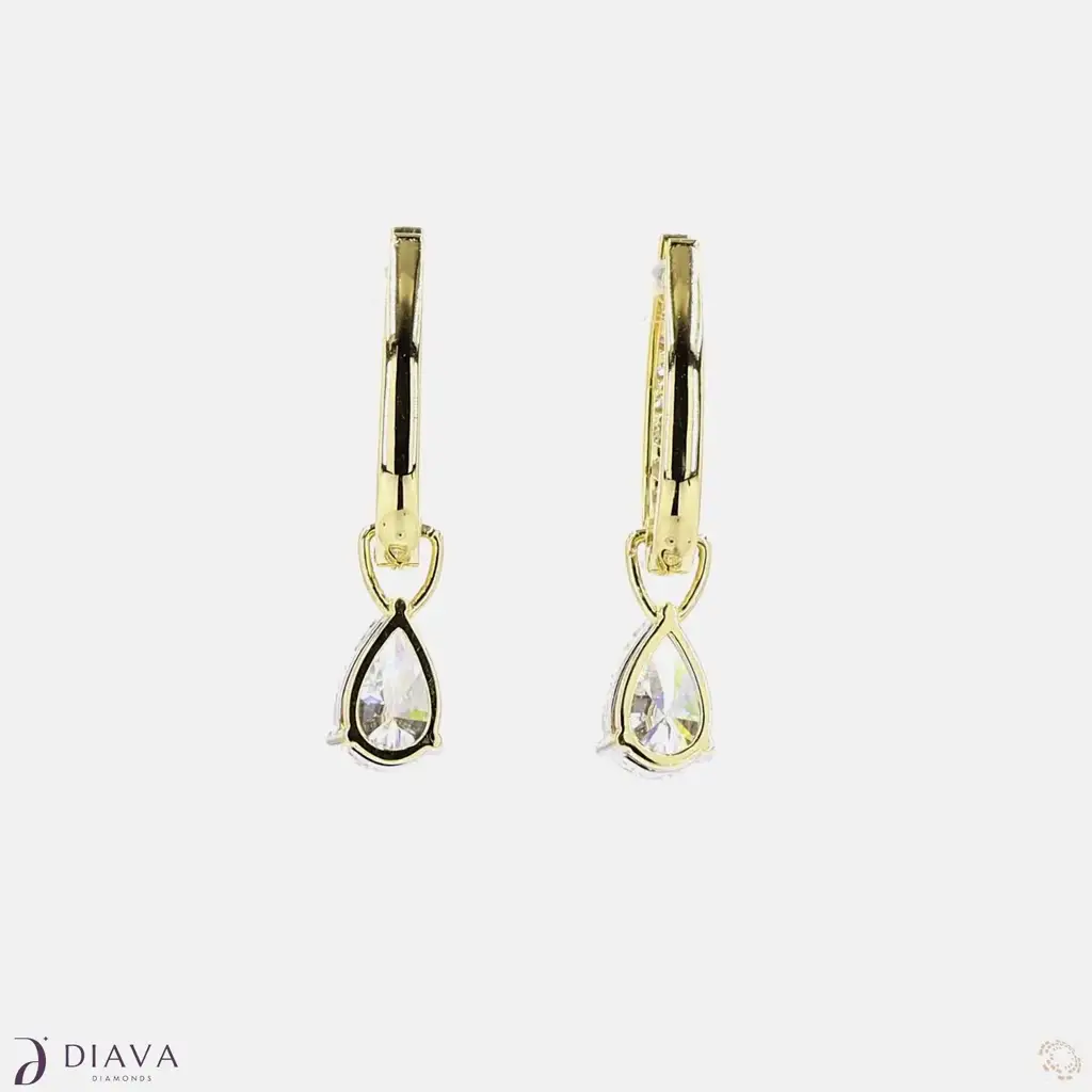 Eternal Pear Drop Hoops : EternalPearDropHoops