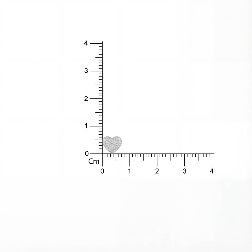 Korean Heart Studded Necklace : YUFSNL203