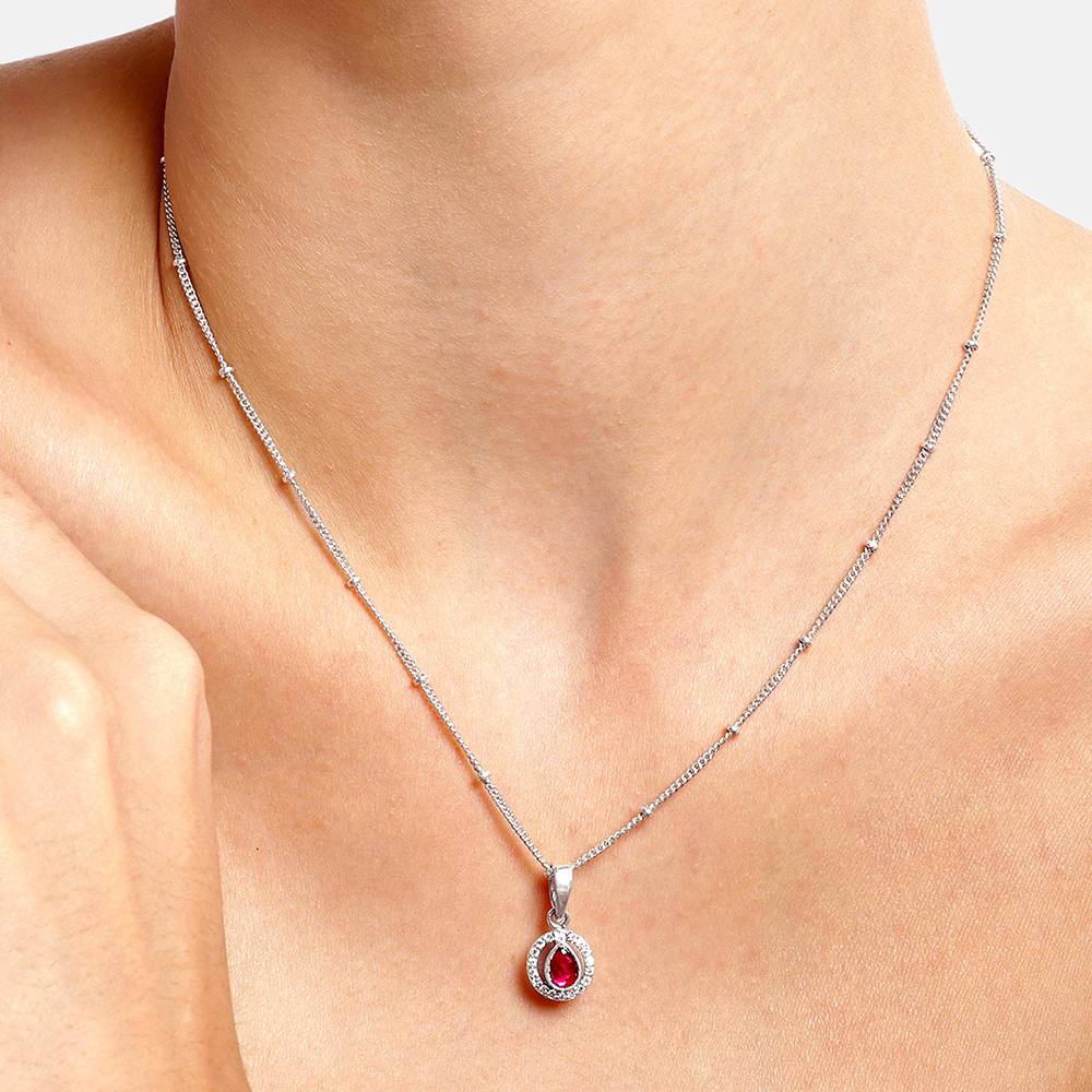 92.5 Silver Girdle Red Kundan Necklace : 92.5 Silver Girdle Red Kundan Necklace : 92.5 Silver Girdle Red Kundan Necklace