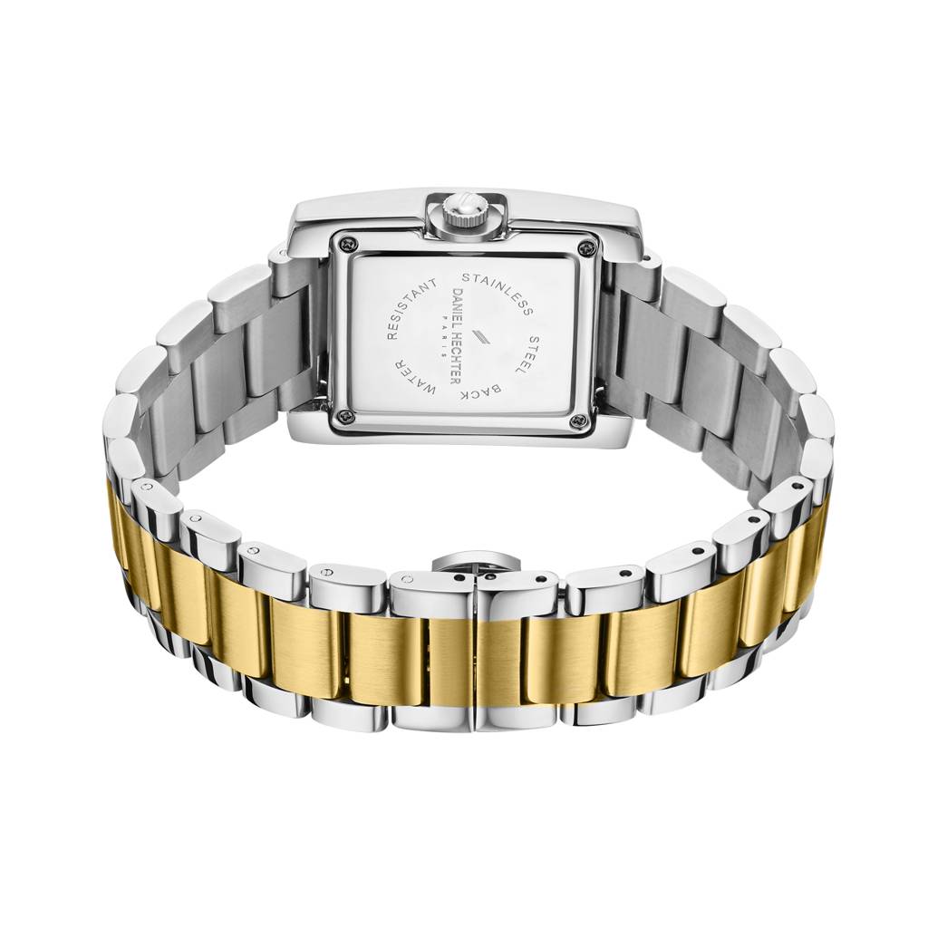 Daniel Hechter Paris Opera Collection Square Dial Watch For Women With Roman Indices And Stainless Steel Strap-Dh : DHW2004-44
