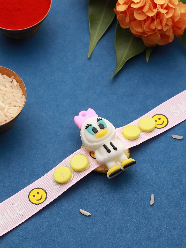 Duckling Toy  Designer Rakhi For Girls : SJRK7018