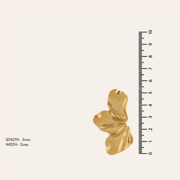 Tfc 18K Bling Blossom Gold Plated Stud Earrings : 10033