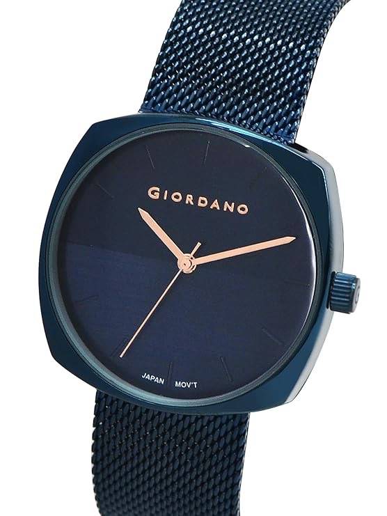 Giordano Analog Stylish Watch For Women Water Resistant Fashion Watch Round Shape With 3 Hand Mechanism Wrist Wa : GZ-60076-33
