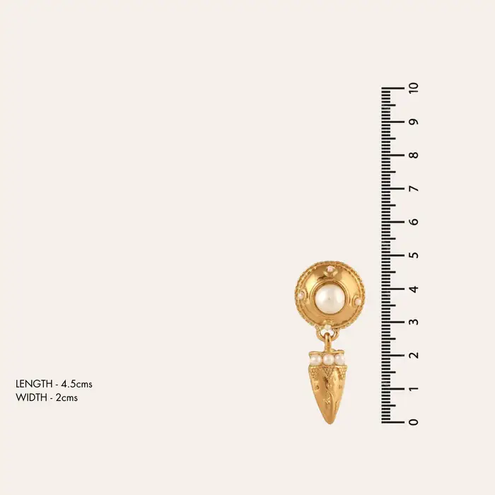 Tfc 18K Glamour Nova Plated Dangler Earrings : 10034