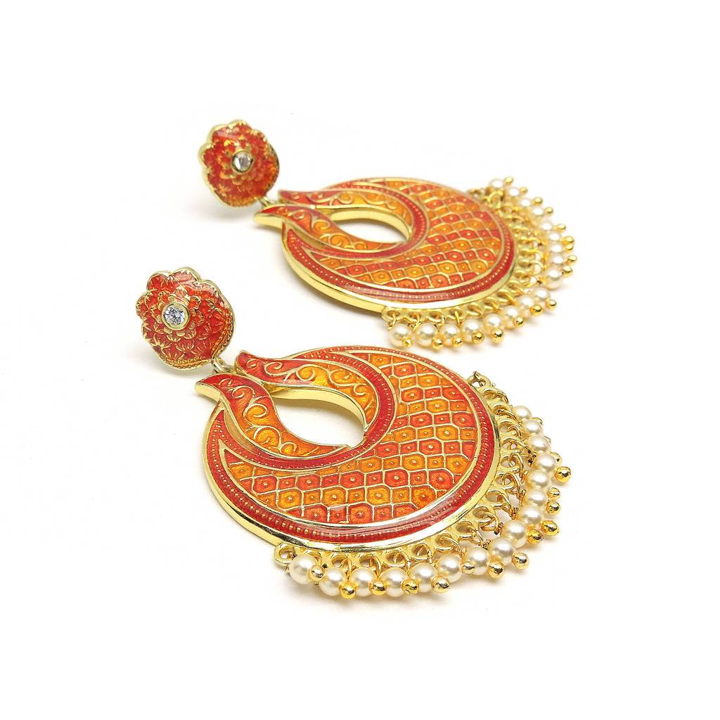 Traditional Rose Chandbali : 2219ER