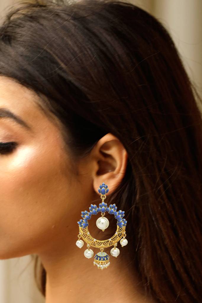 Blue Lotus Jhumki : 6105ER