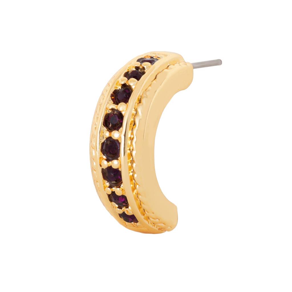 Estele Gold Plated Candy Crystal Collection Gold Plated Crystal Stud Earrings : 766704BNER