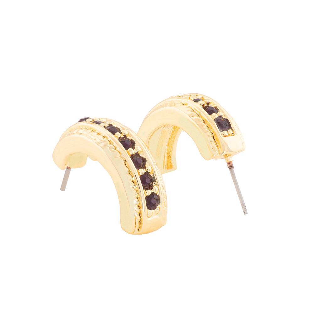 Estele Gold Plated Candy Crystal Collection Gold Plated Crystal Stud Earrings : 766704BNER