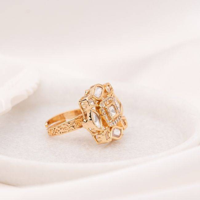 Maneer Polki Ring : PA-32A