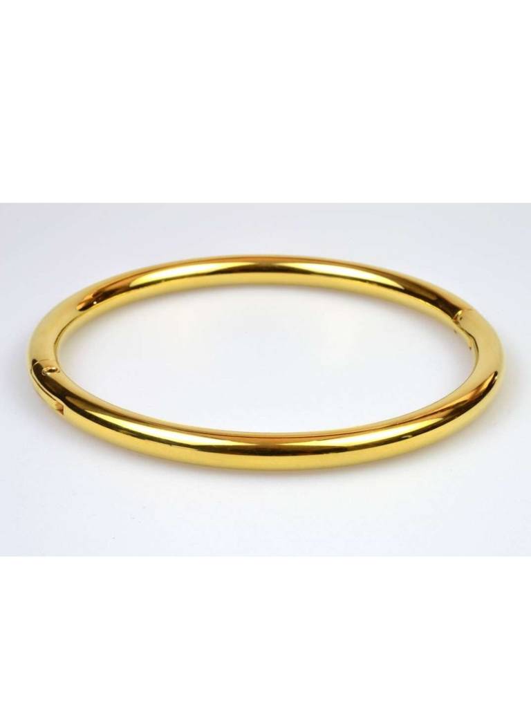 Plain Cuff Bangle Â 18K Gold Plated | Anti-Tarnish Everyday Bracelet : ATB706PCB