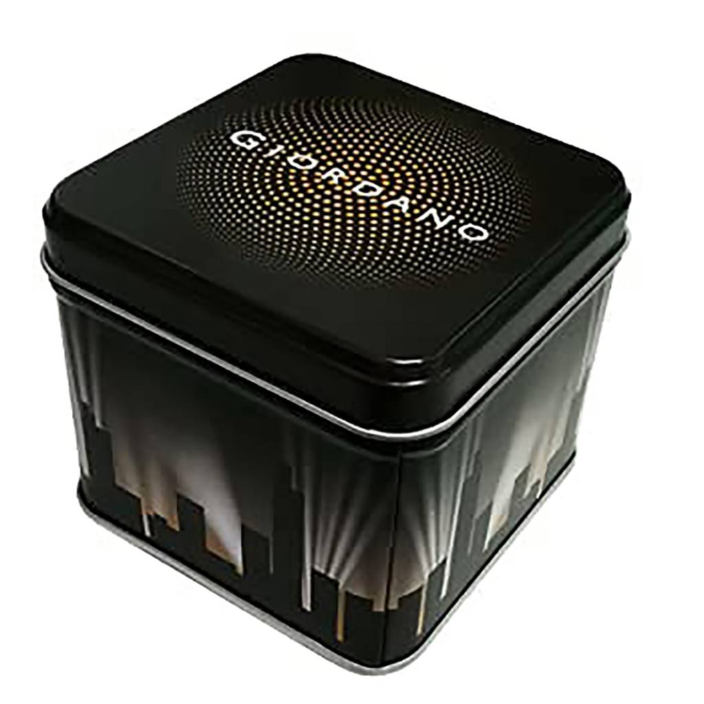 Analog Wrist Watch For Men Stylish Metal Strap With Water Resistant 3 Hand Mechanism Watch : GD-50006-55