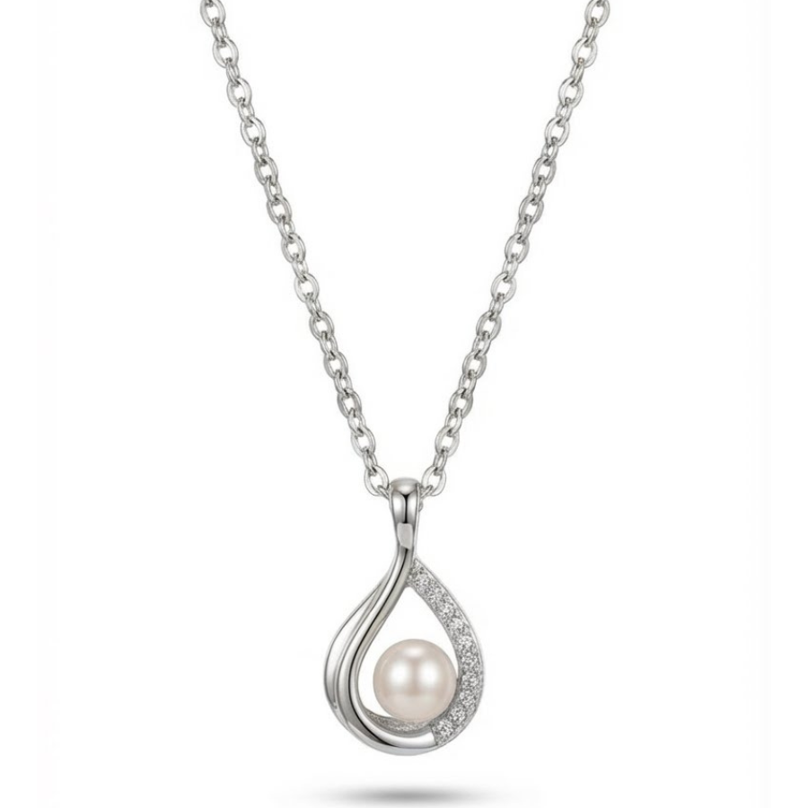 Raindrop Pendant Necklace For Women – Elegant Teardrop Design With Minimal Modern Finish | Premium Graceful Jewel : 7204996804